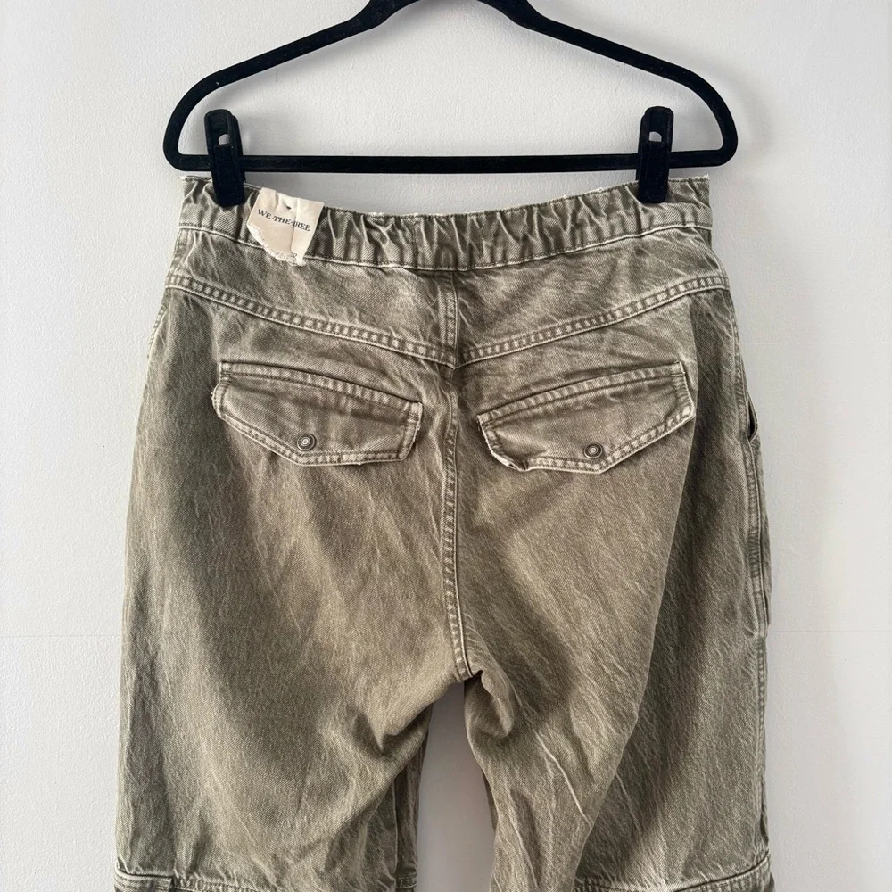 We The Free NWT Max Slouchy Cargo Jeans Mid-Rise Wide-Leg Oversized Washed